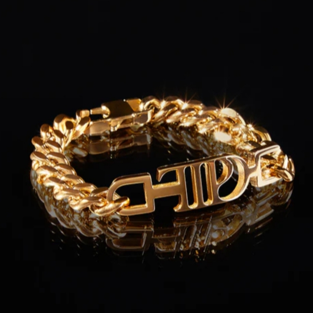 TTPD Taylor Swift Gold Plated Chain Link Bracelet